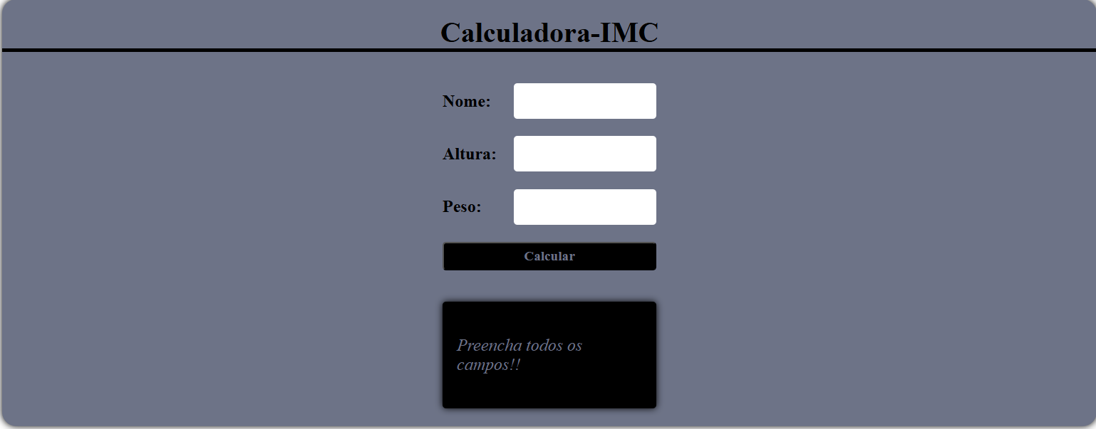 Calculadora de IMC